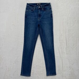 DKNY Jeans Womens 26 Blue High Rise Skinny Stretch Denim Dark Wash